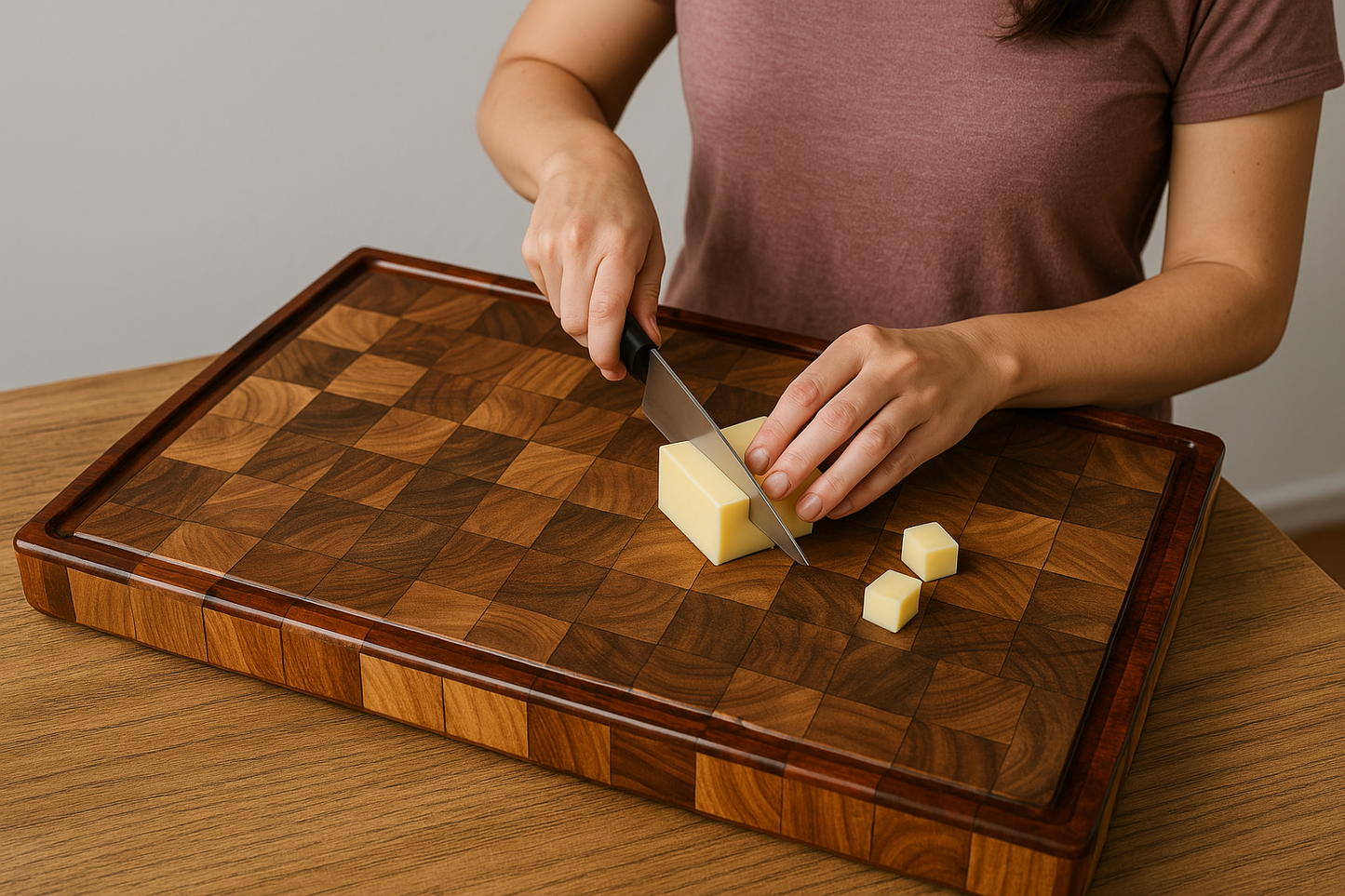 TABLA PARA PICAR EN TECA PREMIUM